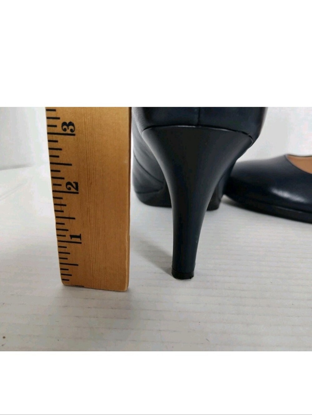 Naturalizer Michelle Navy Blue Leather Heels Womens Size 8.5 Slip on Pumps - Picture 3 of 8